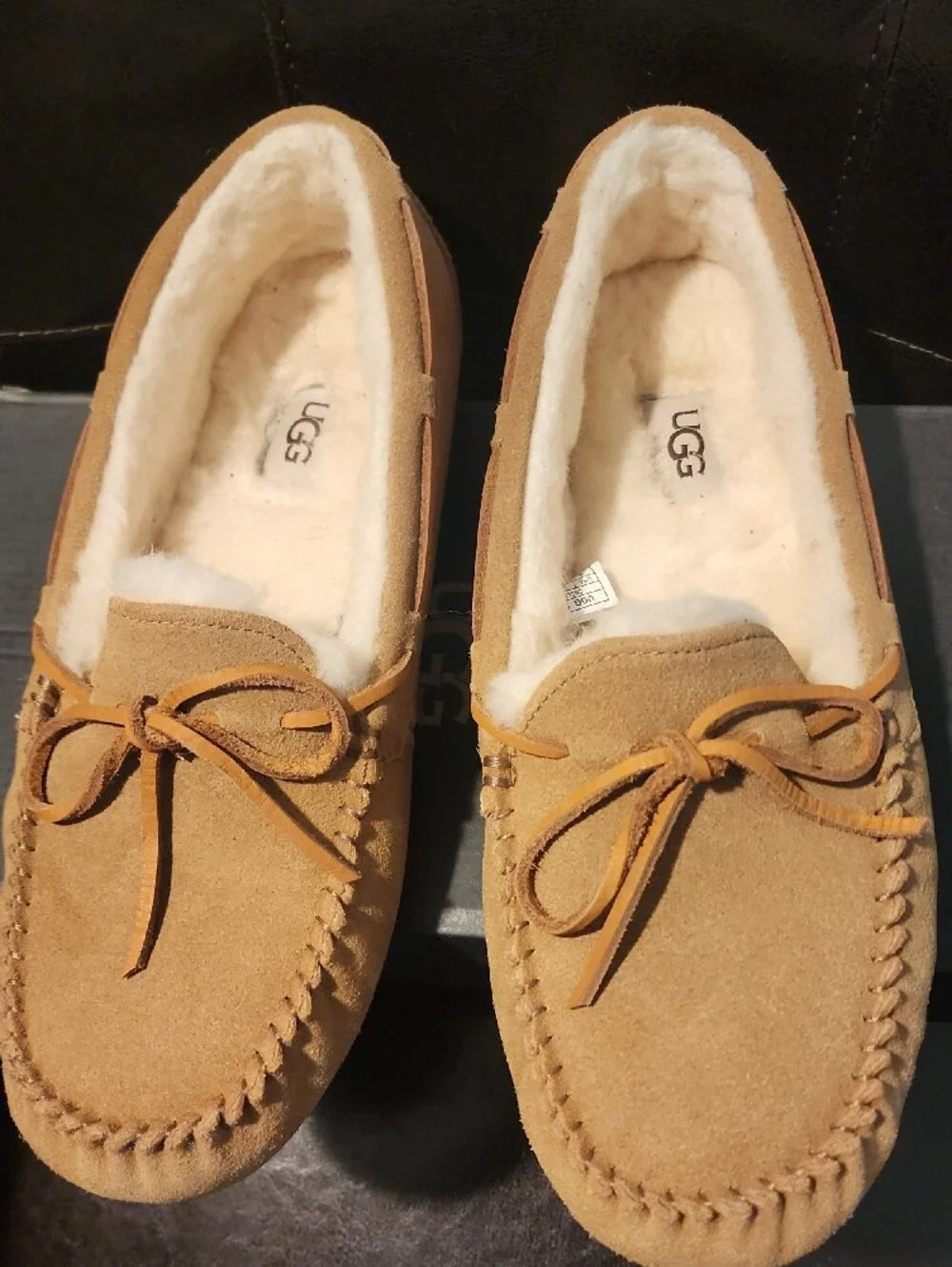 UGG Men's Wheat Suede Moccasin Slippers